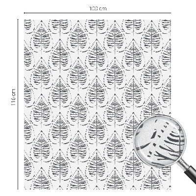 Folija za okna proti soncu Listnata eleganca