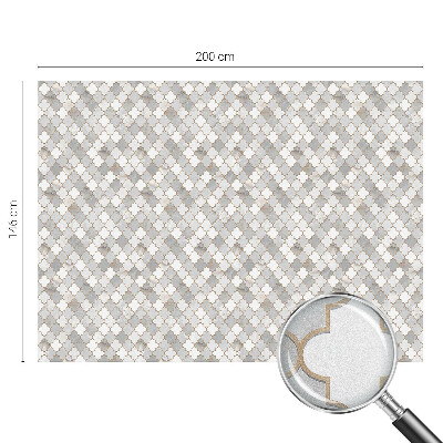 Mlečna folija za okna vitraž Geometrijski mozaik