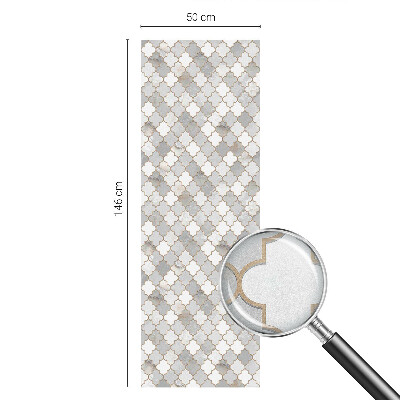 Mlečna folija za okna vitraž Geometrijski mozaik