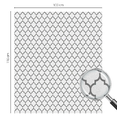Okenska folija vitraž za zasebnost Geometrijski vzorec