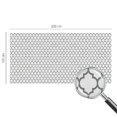 Okenska folija vitraž za zasebnost Geometrijski vzorec