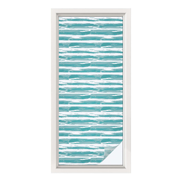 Mlečna folija za okna vitraž Zelene črte