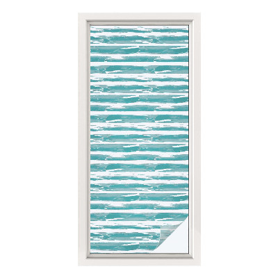 Mlečna folija za okna vitraž Zelene črte