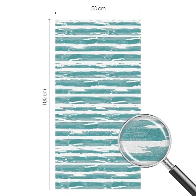 Mlečna folija za okna vitraž Zelene črte