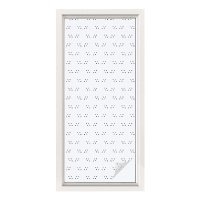 Okenska folija vitraž za zasebnost Vzorec pik