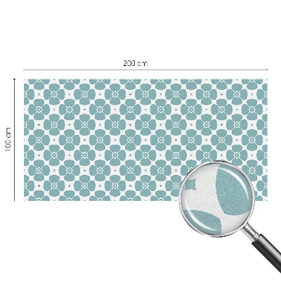 Okenska folija vitraž za zasebnost Cvetlična simetrija