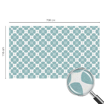 Okenska folija vitraž za zasebnost Cvetlična simetrija