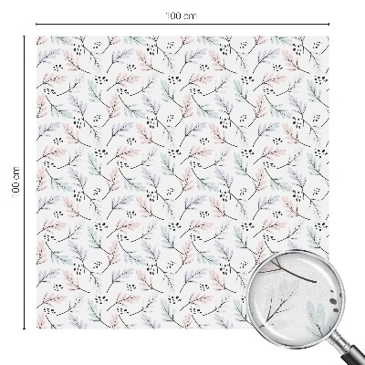 Folija za okna proti soncu Listi rastline