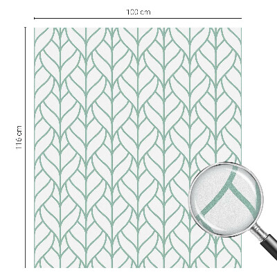 Mlečna folija za okna vitraž Simetrija rastlin