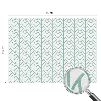 Mlečna folija za okna vitraž Simetrija rastlin