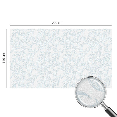 Mlečna folija za okna vitraž Eterični listi