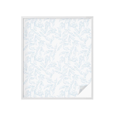 Mlečna folija za okna vitraž Eterični listi