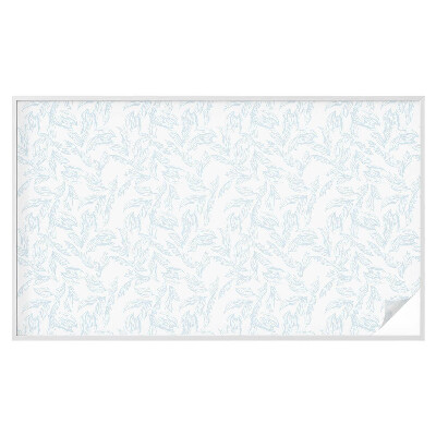 Mlečna folija za okna vitraž Eterični listi