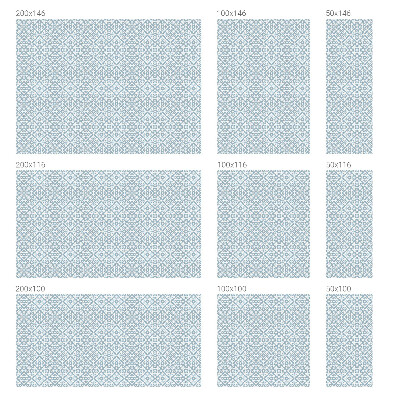 Okenska folija za zaščito pred pogledi Modri ​​okraski