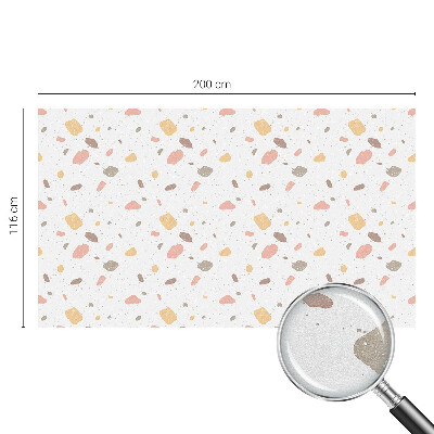 Okenska folija vitraž za zasebnost Abstraktni teraco