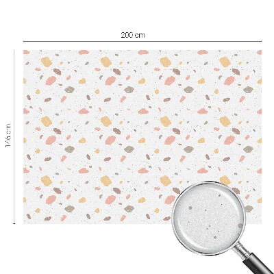 Okenska folija vitraž za zasebnost Abstraktni teraco