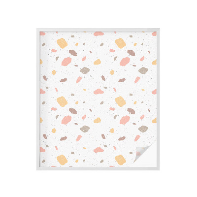 Okenska folija vitraž za zasebnost Abstraktni teraco