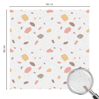 Okenska folija vitraž za zasebnost Abstraktni teraco