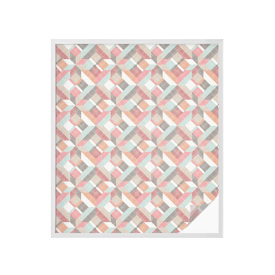 Okenska folija vitraž za zasebnost Geometrijski rombi