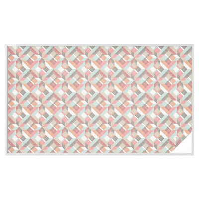 Okenska folija vitraž za zasebnost Geometrijski rombi