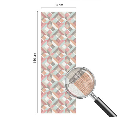 Okenska folija vitraž za zasebnost Geometrijski rombi