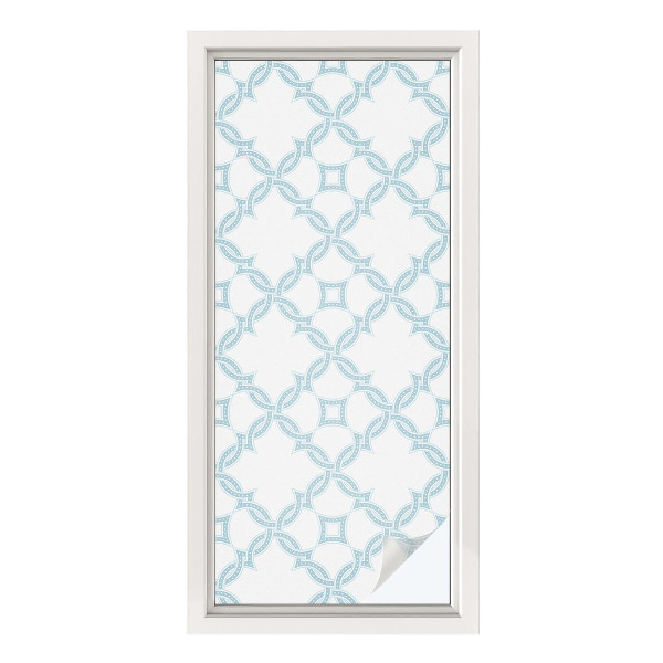 Okenska folija za zaščito pred pogledi Modra geometrija