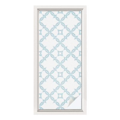 Okenska folija za zaščito pred pogledi Modra geometrija