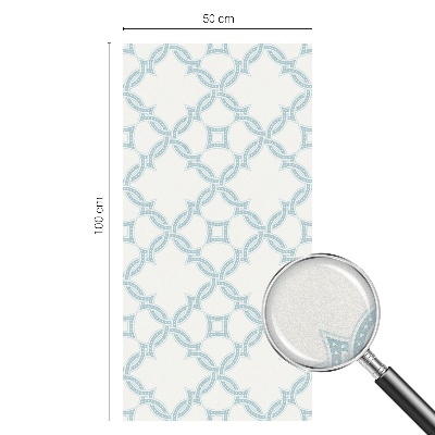 Okenska folija za zaščito pred pogledi Modra geometrija