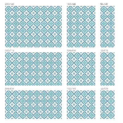 Dekorativna folija za steklo vitraž Klasična simetrija