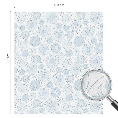 Mlečna folija za okna vitraž Spiralni vzorci