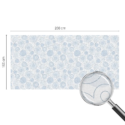 Mlečna folija za okna vitraž Spiralni vzorci