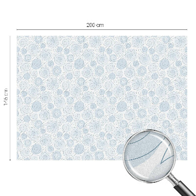 Mlečna folija za okna vitraž Spiralni vzorci