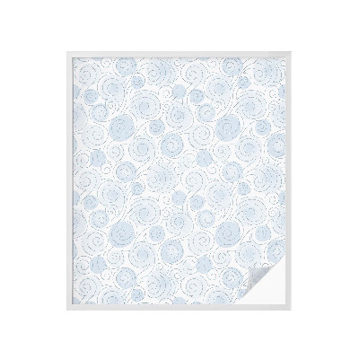 Mlečna folija za okna vitraž Spiralni vzorci