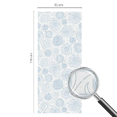 Mlečna folija za okna vitraž Spiralni vzorci