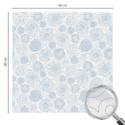 Mlečna folija za okna vitraž Spiralni vzorci