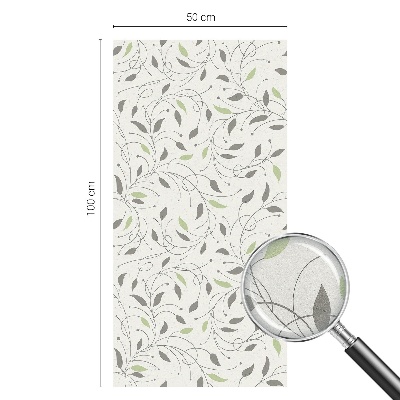 Folija za okna proti soncu Listi poganjkov