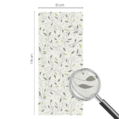 Folija za okna proti soncu Listi poganjkov