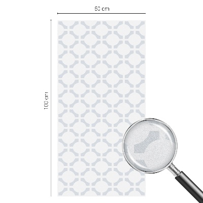 Okenska folija vitraž za zasebnost Geometrijska eleganca