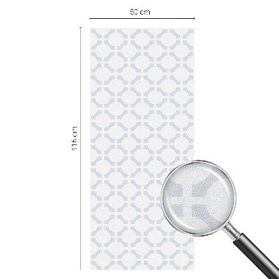 Okenska folija vitraž za zasebnost Geometrijska eleganca