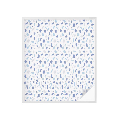 Okenska folija vitraž za zasebnost Modri ​​vzorci