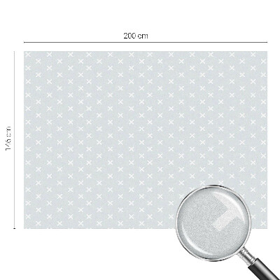 Mlečna folija za okna vitraž Nežni križi