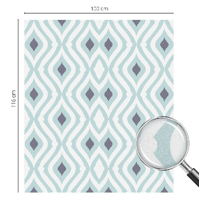 Okenska folija vitraž za zasebnost Moderna eleganca