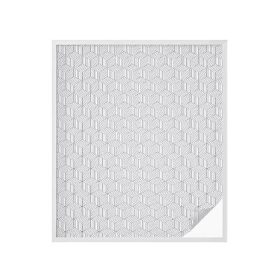 Mlečna folija za okna vitraž Šesterokotne trdne snovi