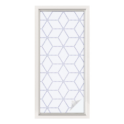 Dekorativna folija za steklo vitraž Vijolični rombi