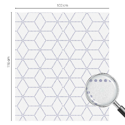 Dekorativna folija za steklo vitraž Vijolični rombi