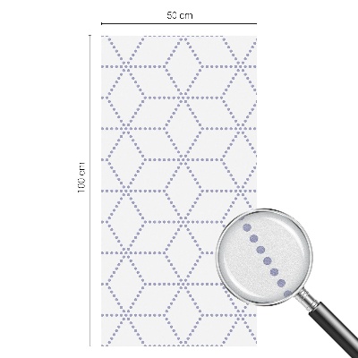 Dekorativna folija za steklo vitraž Vijolični rombi