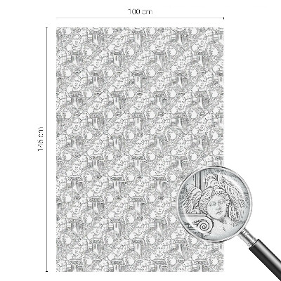 Mlečna folija za okna vitraž Klasični portreti