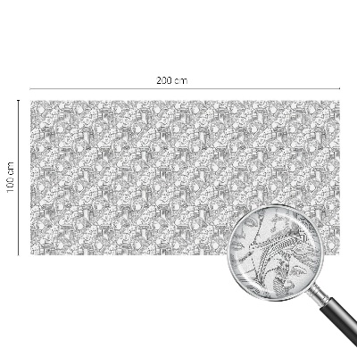 Mlečna folija za okna vitraž Klasični portreti