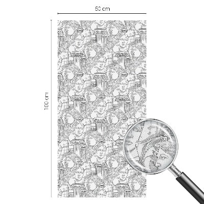 Mlečna folija za okna vitraž Klasični portreti