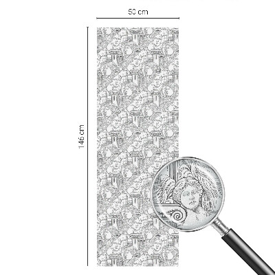 Mlečna folija za okna vitraž Klasični portreti